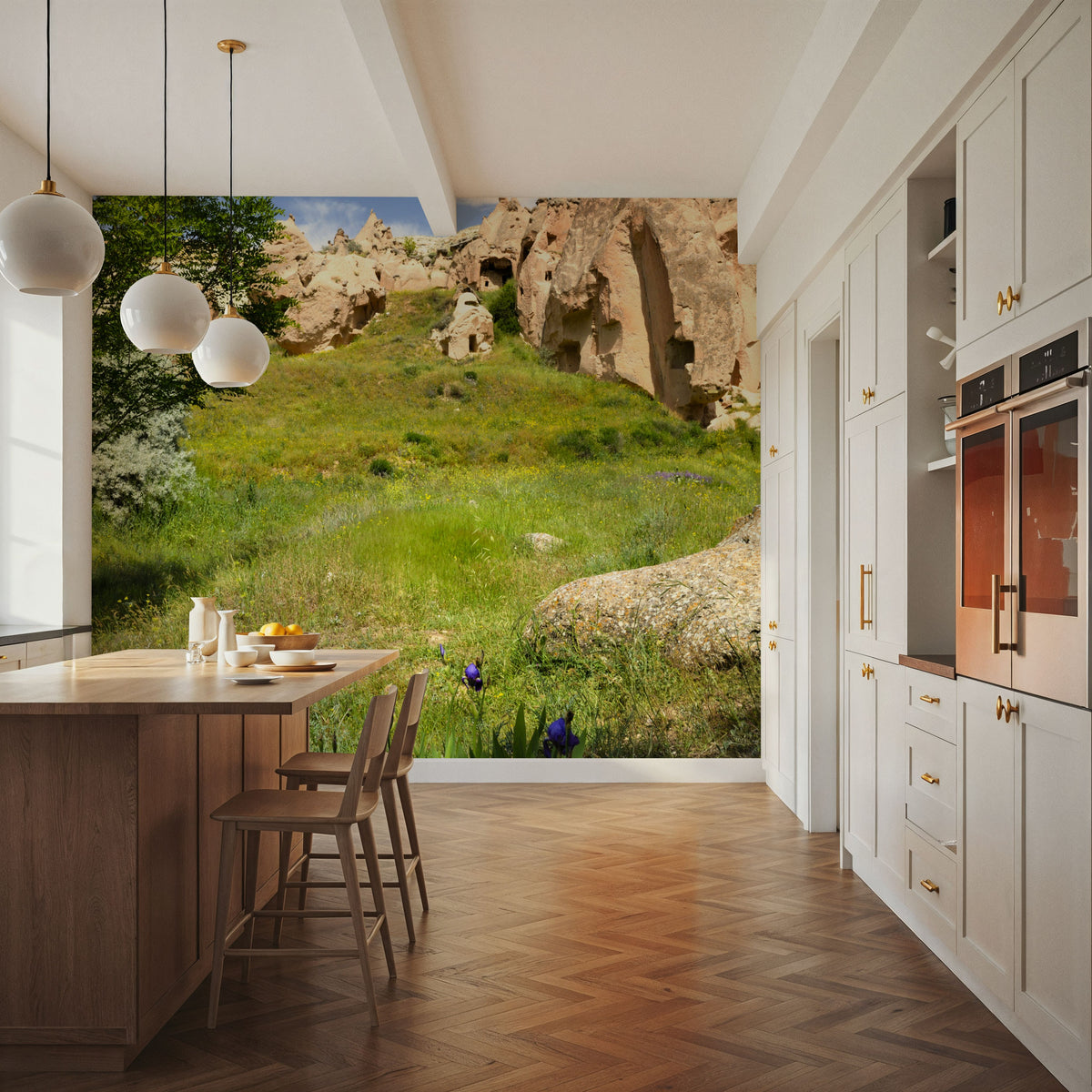 Purple Wildflower Canyon Mural Wallpaper - room preview 06