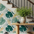 Tropic Monstera Mural Wallpaper - room preview 06