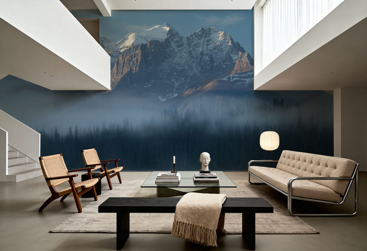 Mount Vaux and Emerald Lake Mural Wallpaper - room preview 06