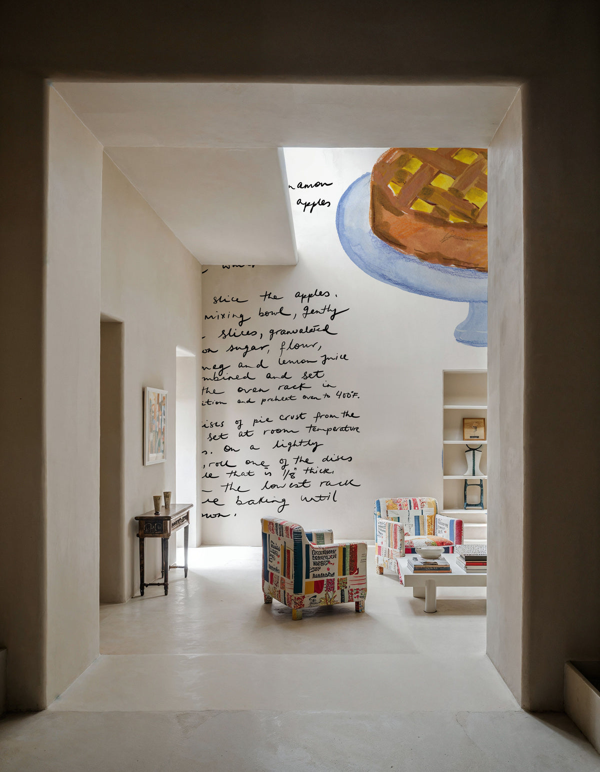 My Apple Pie Recipe Mural Wallpaper - room preview 06