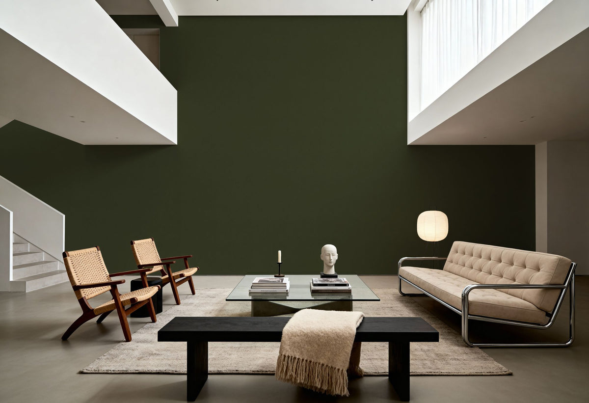 Linen Mist Bright Collection, Moss Mural Wallpaper - room preview 06