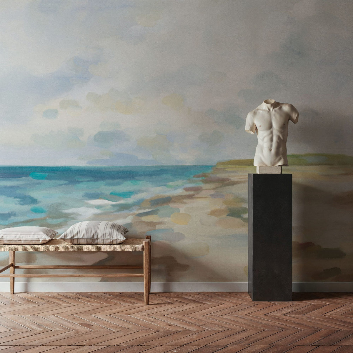 June Beach Mural Wallpaper - room preview 06