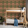 Flamingo Friends Mural Wallpaper - Red Tone - room preview 06