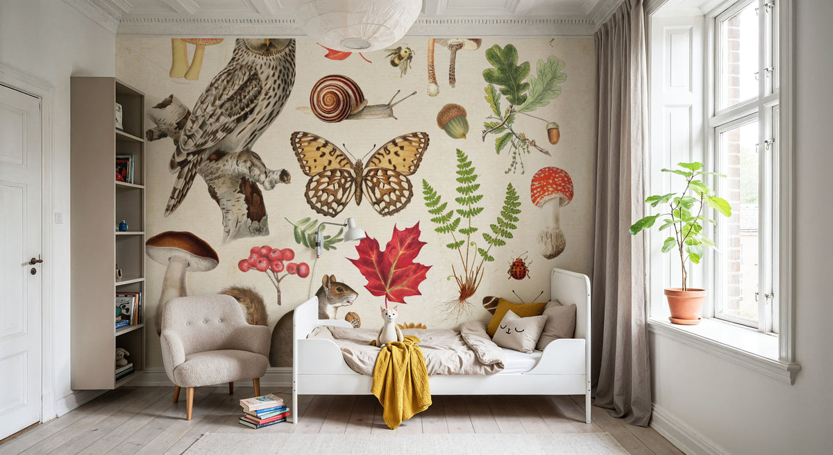 Autumn in the Forest Mural Wallpaper - room preview 06