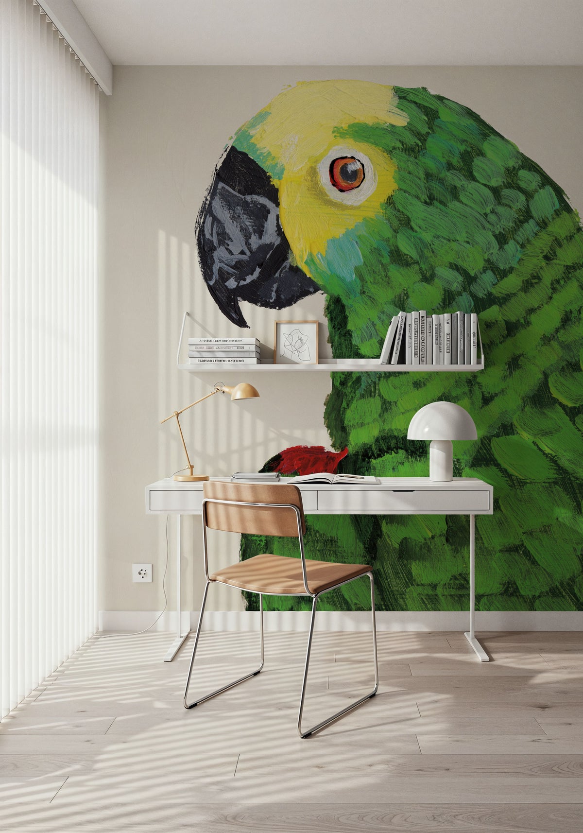 Parrot Head Light Mural Wallpaper - room preview 06