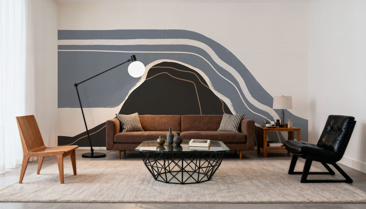 Waterfall Abstract II Mural Wallpaper - room preview 06