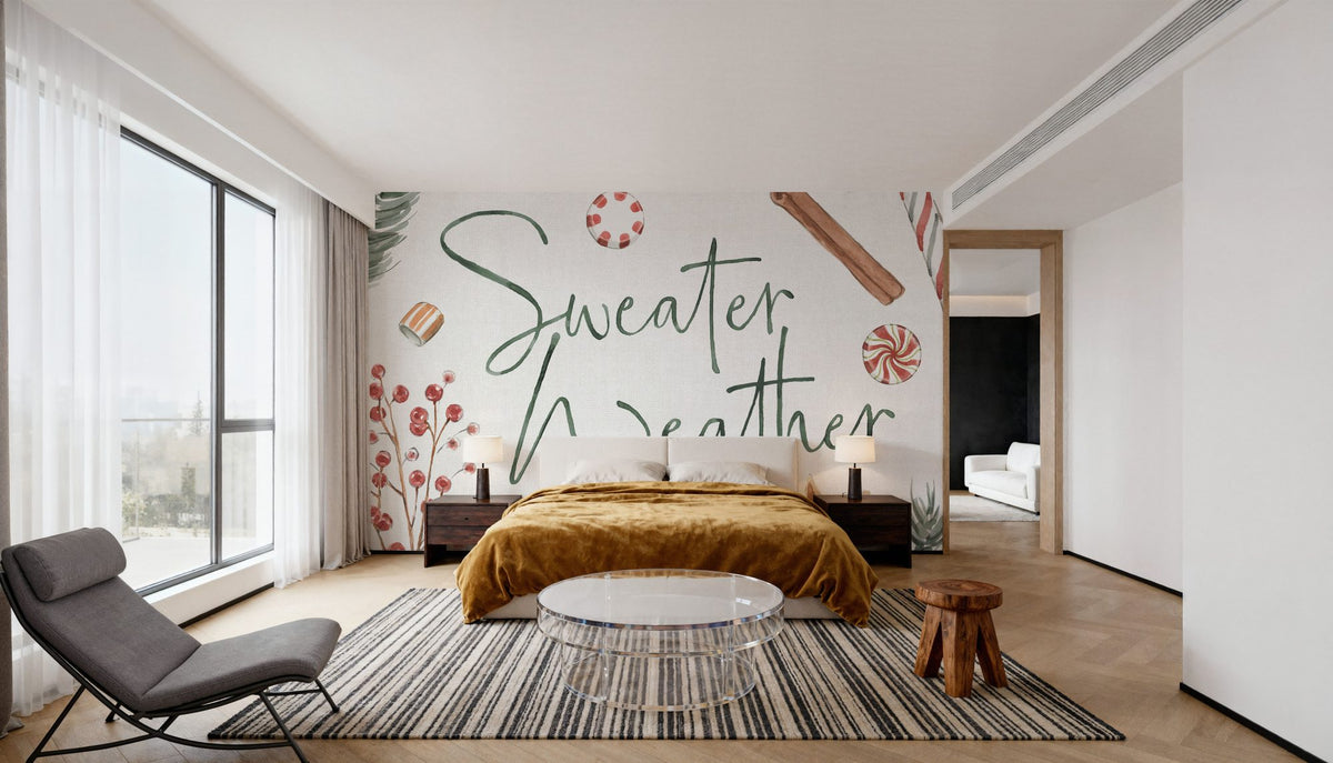 Winter Warmth V Mural Wallpaper - room preview 06