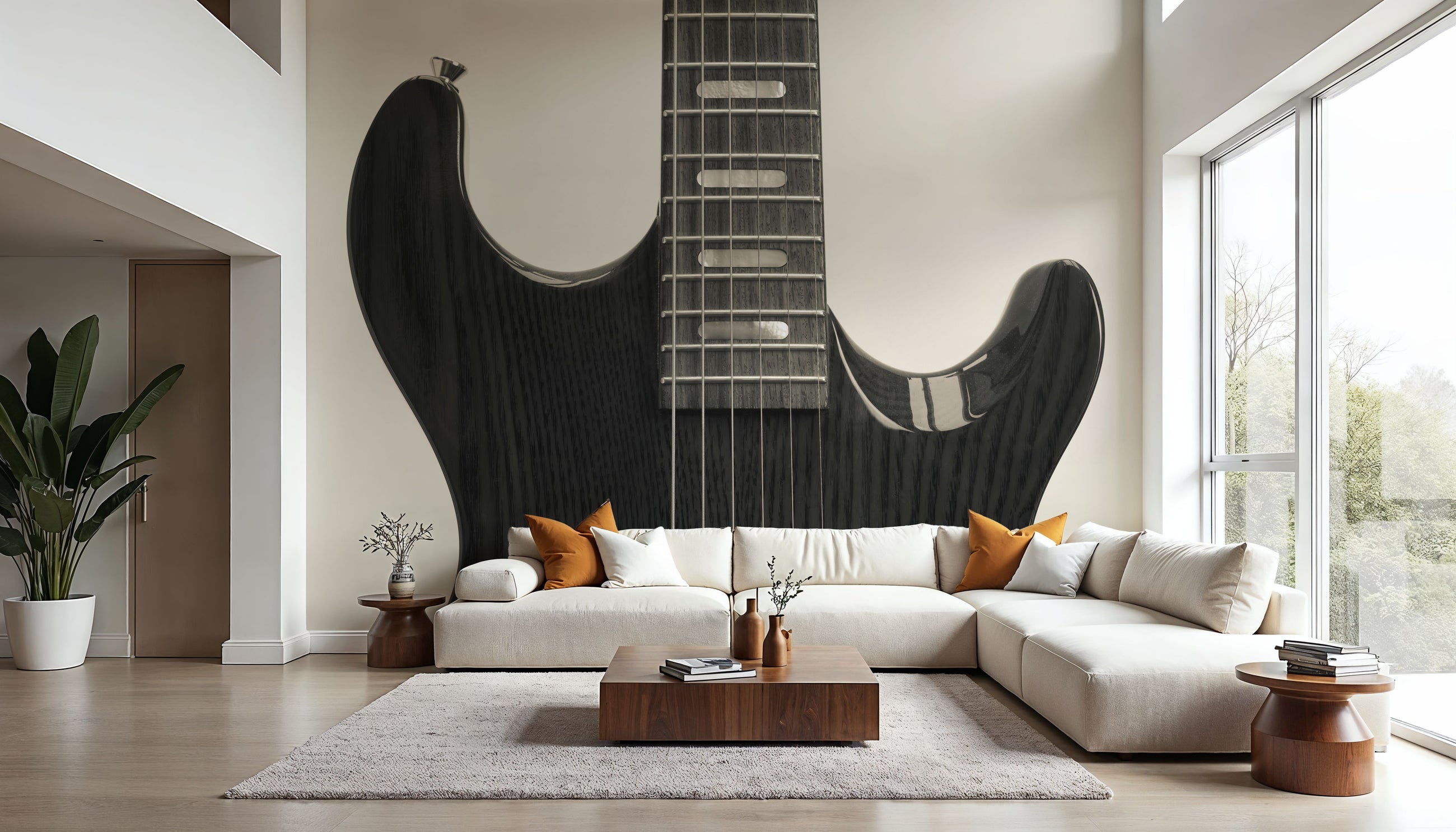 Guitar IV Mural Wallpaper