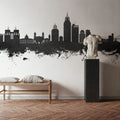 Mobile Alabama Skyline Black & White Mural Wallpaper - room preview 06