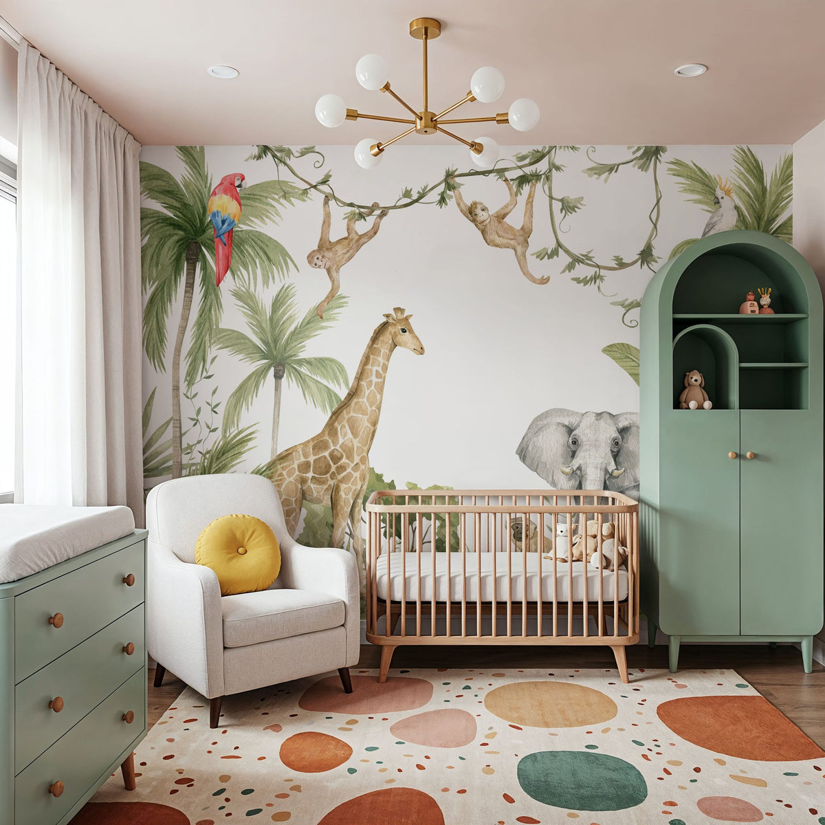 Mighty Jungle Mural Wallpaper - room preview 06