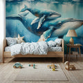 Ocean's Gentle Embrace Mural Wallpaper - room preview 06