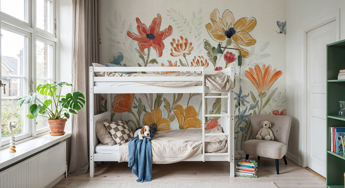 Floral in Sight Mural Wallpaper - room preview 06