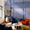 Nagano Birch Mural Wallpaper - room preview 06