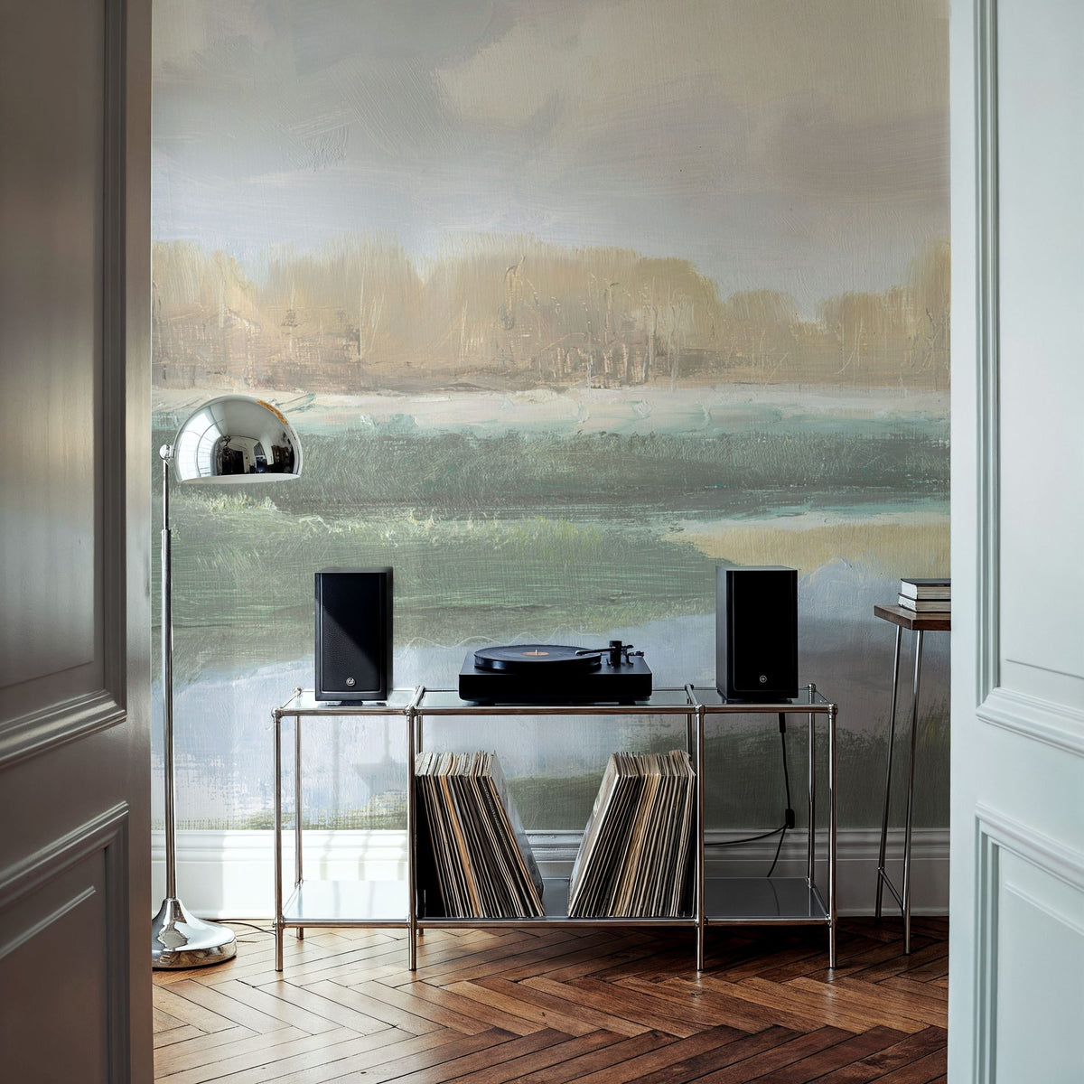 Peaceful Stream Sage Mural Wallpaper - room preview 06