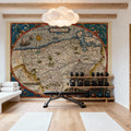 Old Map of Belgium, 1570 Mural Wallpaper - room preview 06