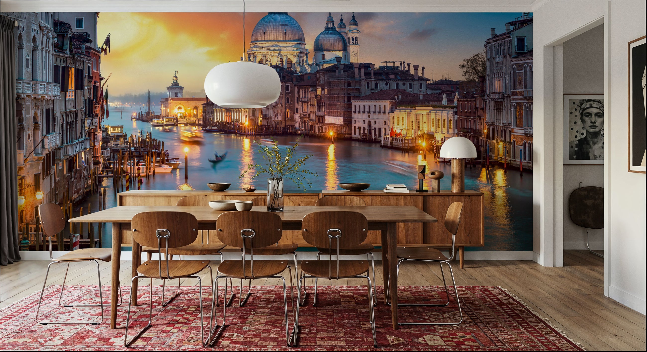 Grand Canal Reflections Mural Wallpaper