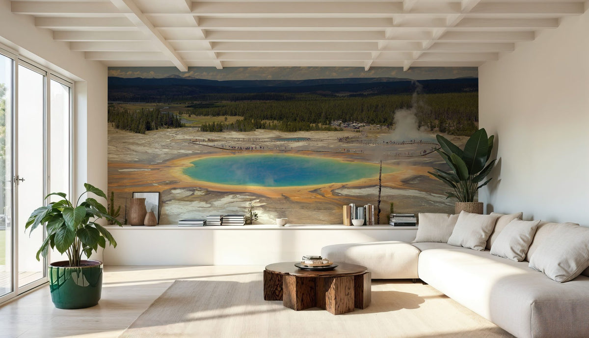 Midway Geyser Basin Mural Wallpaper - room preview 06