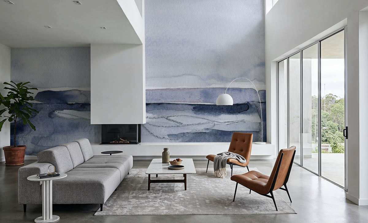 Grey Skies II Mural Wallpaper - room preview 06