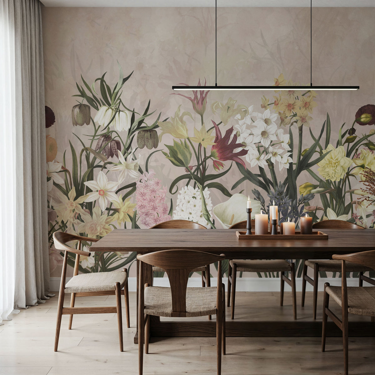 May Blooms Mural Wallpaper - room preview 06