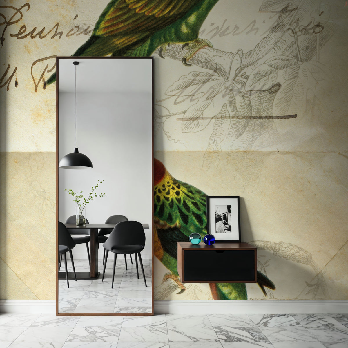 Pretty Bird III Mural Wallpaper - room preview 06