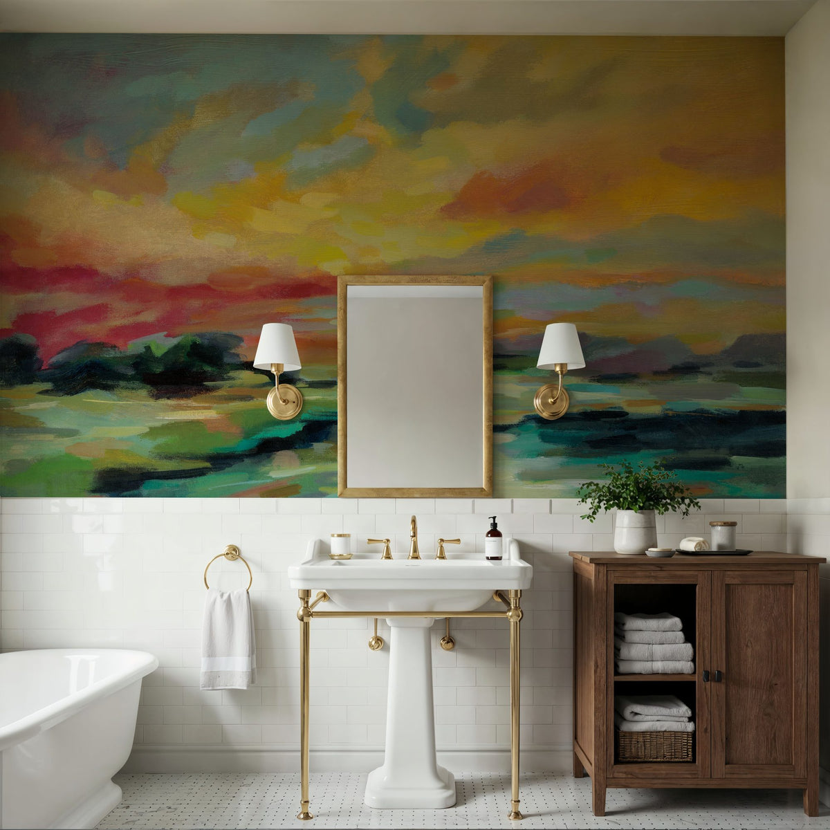 July Sunset Mural Wallpaper - room preview 06