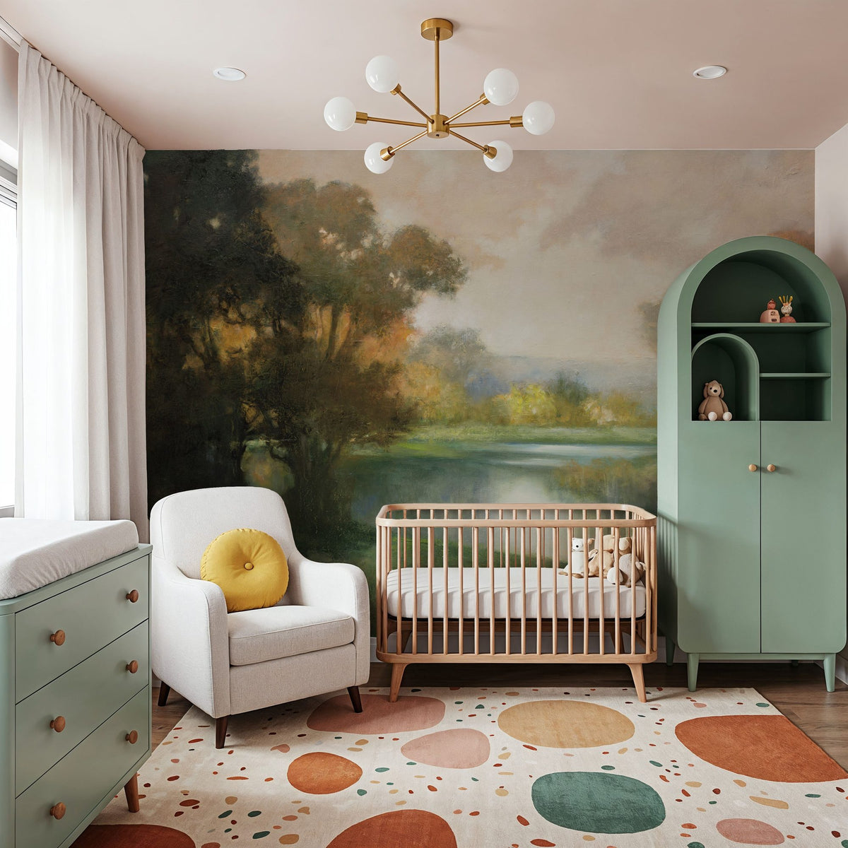 Lakeside Mural Wallpaper - room preview 06