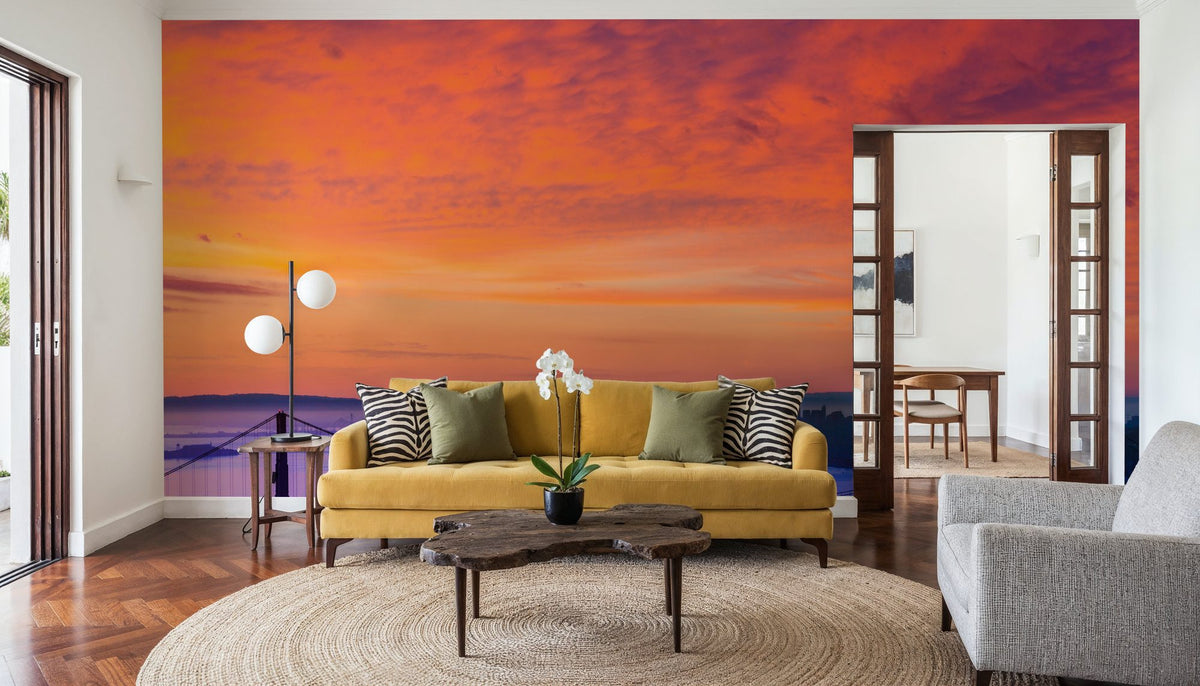 Golden Gate Sunset III Mural Wallpaper - room preview 06