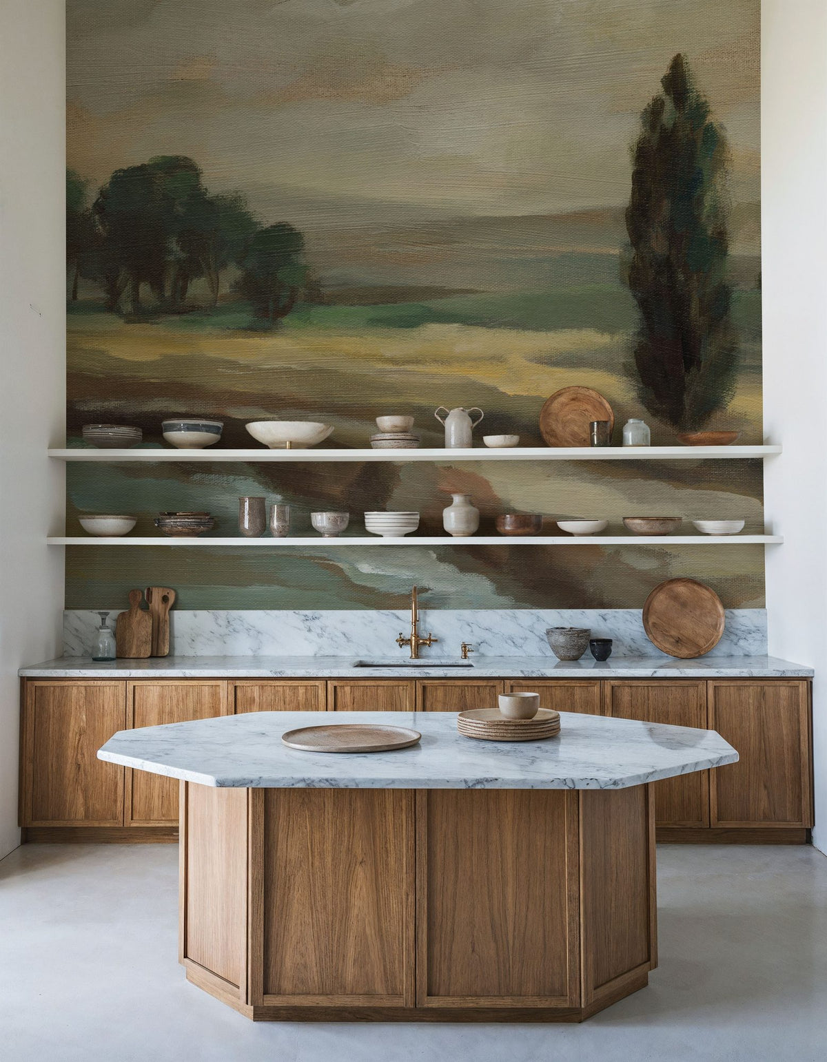 By the River Mural Wallpaper - room preview 06