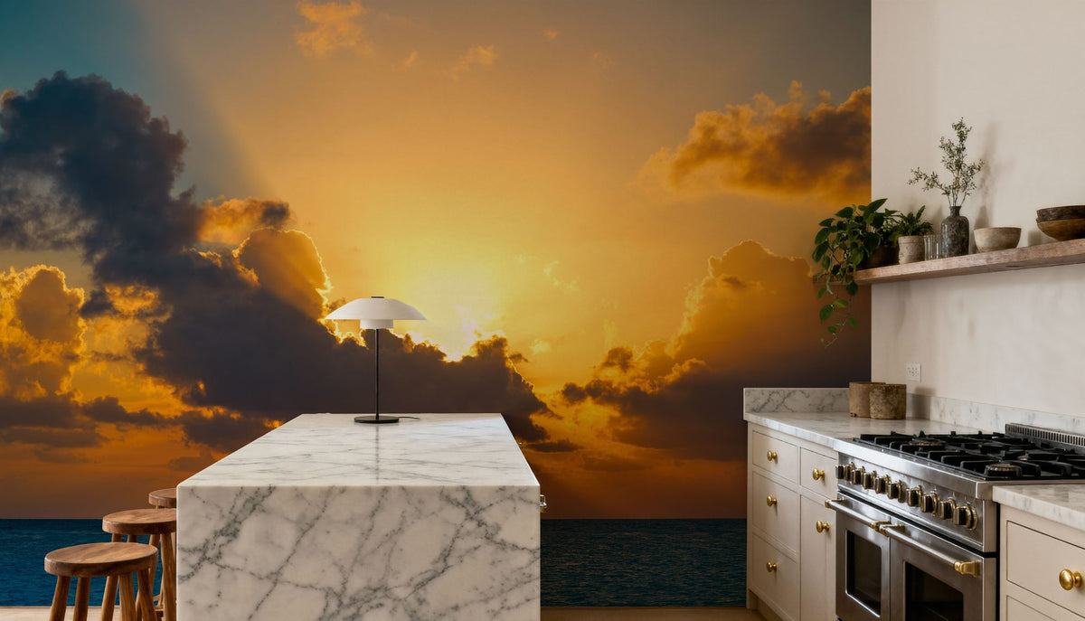 Riviera Maya Sunrise Mural Wallpaper - room preview 06
