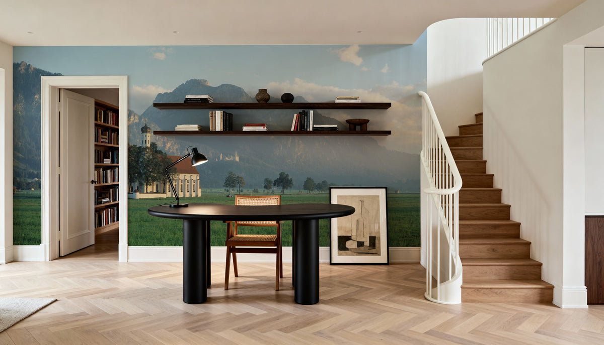 Alpine Sanctuary Mural Wallpaper - room preview 06