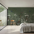 Meadow Finds Green Mural Wallpaper - room preview 06