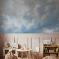Clouding, Baby Blue Mural Wallpaper - room preview 06