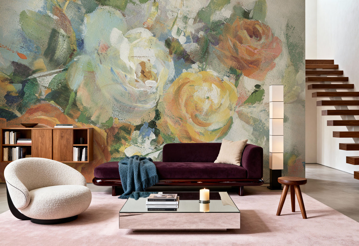 Blooming Splendor I Panel I Mural Wallpaper - room preview 06