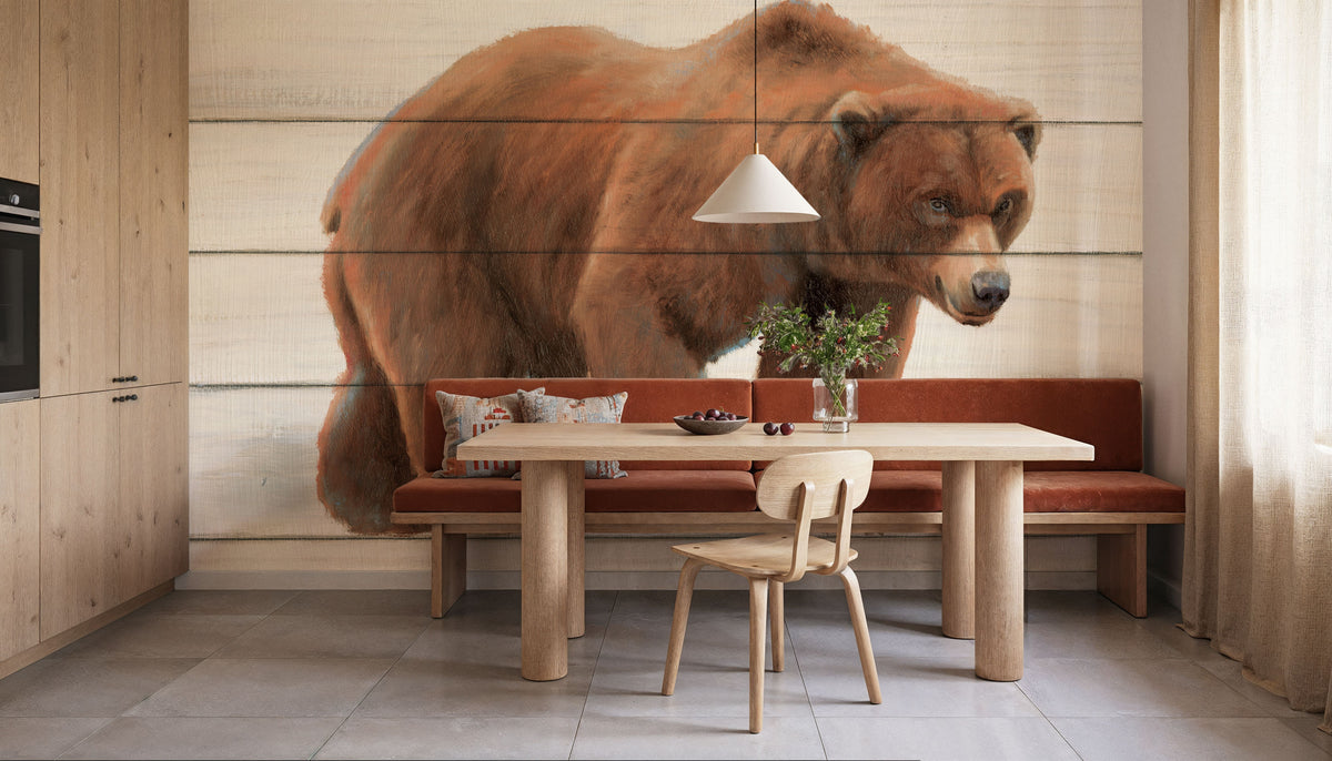 Woody Bear Mural Wallpaper - room preview 06