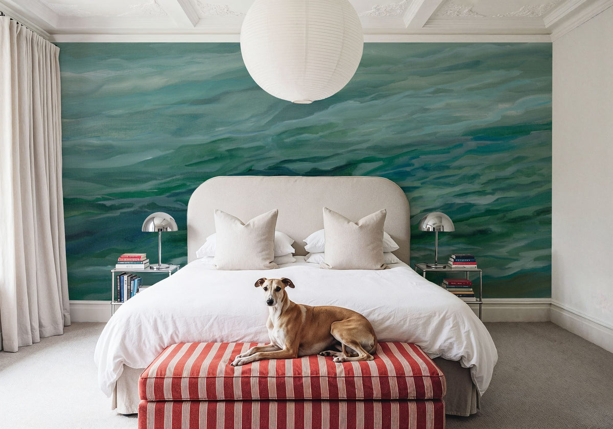 Moving Sea Mural Wallpaper - room preview 06