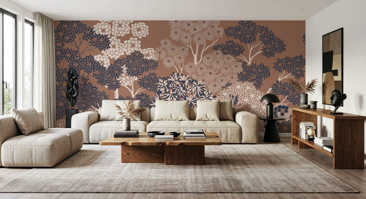 Overleaf Woodland, Fudge Mural Wallpaper - room preview 06