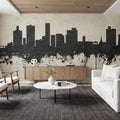 Port Elizabeth South Africa Skyline Concrete Mural Wallpaper - room preview 06