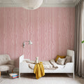 Veneer Lines, Pink Mural Wallpaper - room preview 06