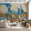 Contemporary Tulips Mural Wallpaper - room preview 06