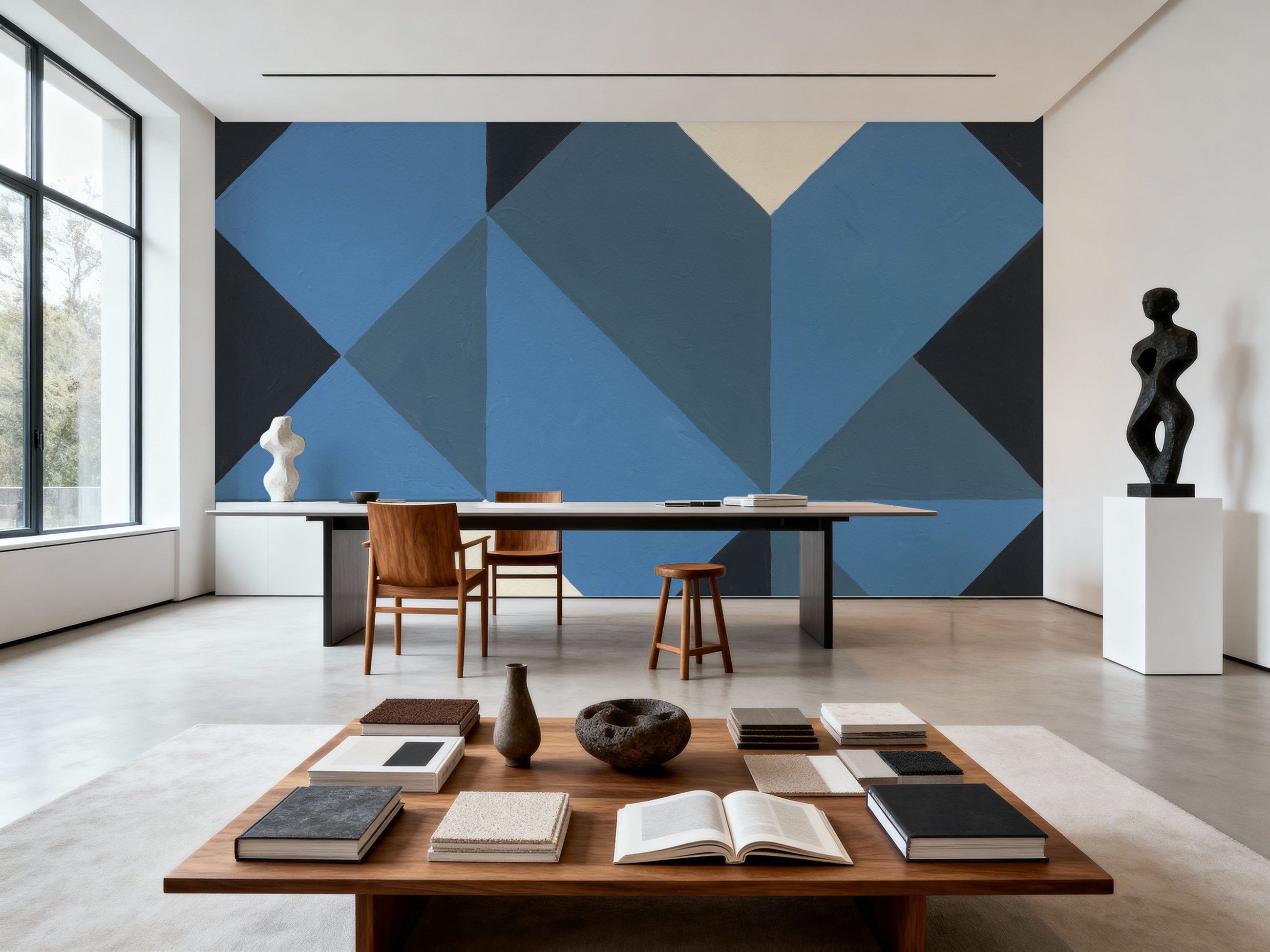 Traingles Up Mural Wallpaper