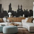 Wintherthur Switzerland Skyline Concrete Mural Wallpaper - room preview 06