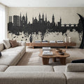 Würzburg Germany Skyline Concrete Mural Wallpaper - room preview 06