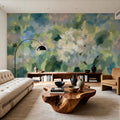 Hydrangea Mosaic Mural Wallpaper - room preview 06