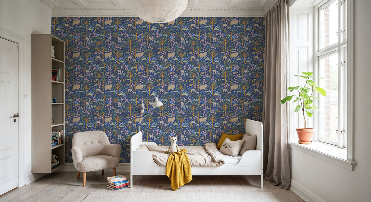 Forest Surprise, Blueberry Mural Wallpaper - room preview 06