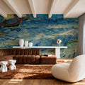 Seascape At Saintes-Maries Mural Wallpaper - Blue Tone - room preview 06