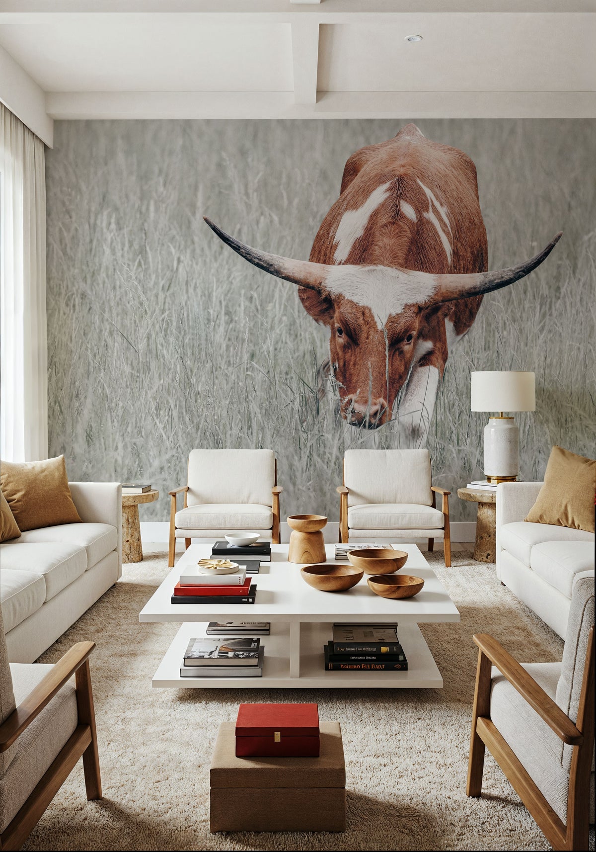 Rainy Pasture II Mural Wallpaper - room preview 06