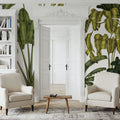 Banana Grove, White Mural Wallpaper - room preview 06