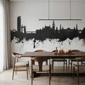 Sevilla Skyline Black & White Mural Wallpaper - room preview 06