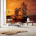 London Bridge Sunset Mural Wallpaper - room preview 06
