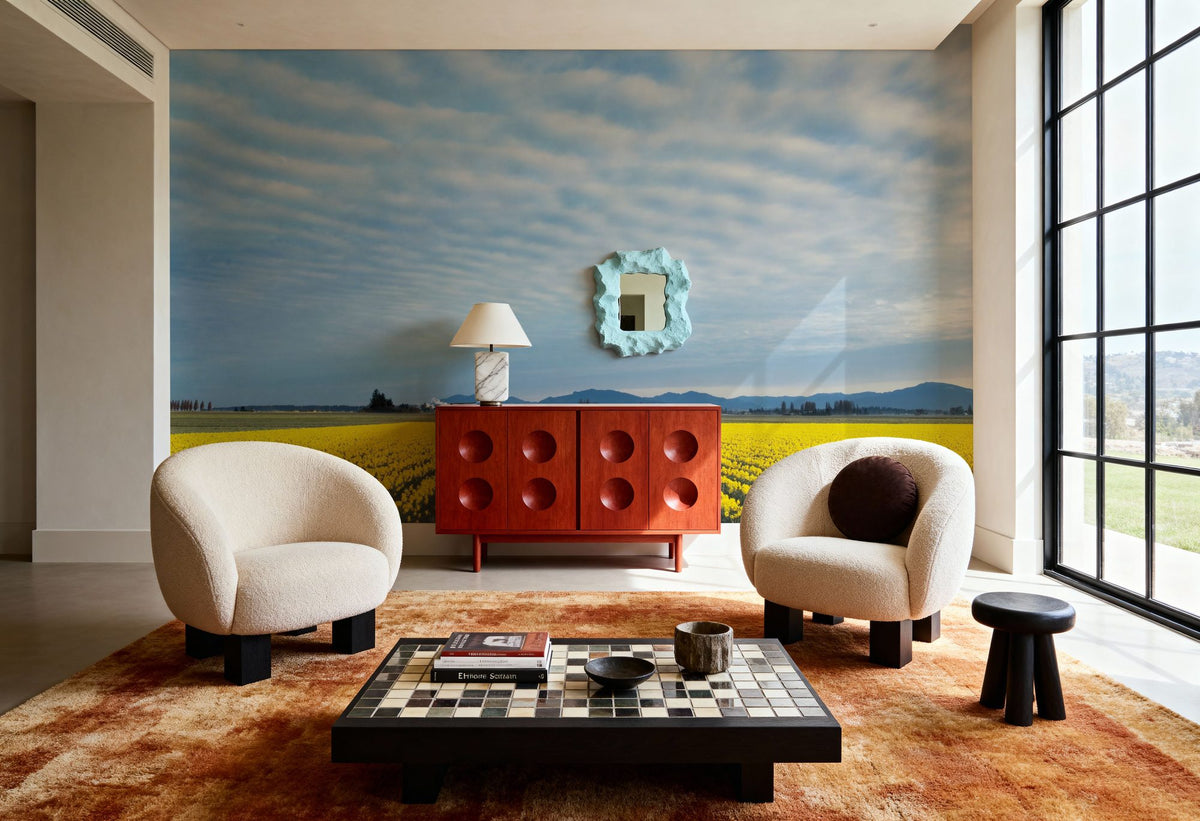 Skagit Valley Daffodils Mural Wallpaper - room preview 06